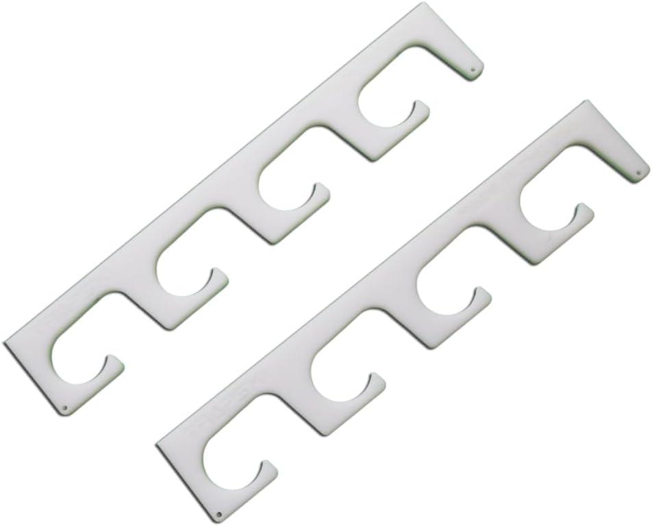 Made in the USA Fishing Rod/Pole Holder Rack Organizers | Wall or Ceiling Mounted Fishing Rod Rack | Durable Marine Grade HDPE Plastic | Fishing Pole Holder Holds up to 3 to 12 + Stackable