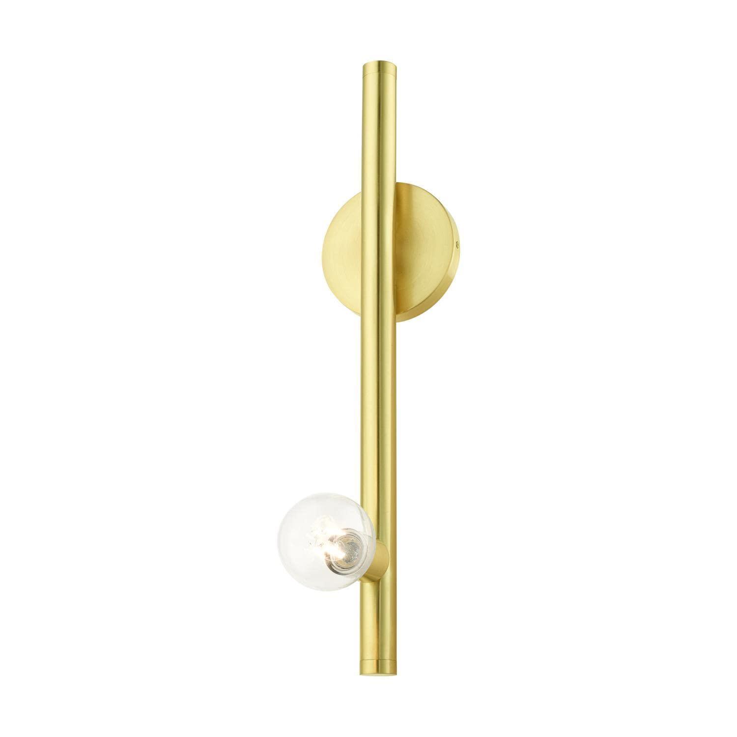 Livex Lighting Bannister 1 - Light Wall Light in  Satin Brass