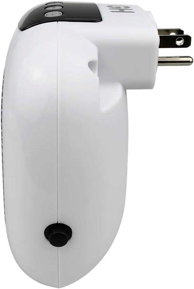 Digital Ceramic 750-Watt Wall Outlet Plug-in Space Heater by Good Housekeeping (White)