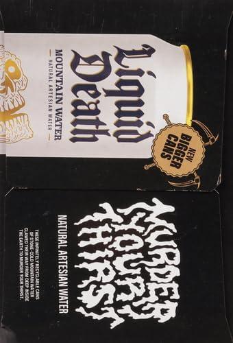 Liquid Death, Still Mountain Water, 8-Pack (19.2oz Cans), Real Mountain Source, Infinitely Recyclable Cans