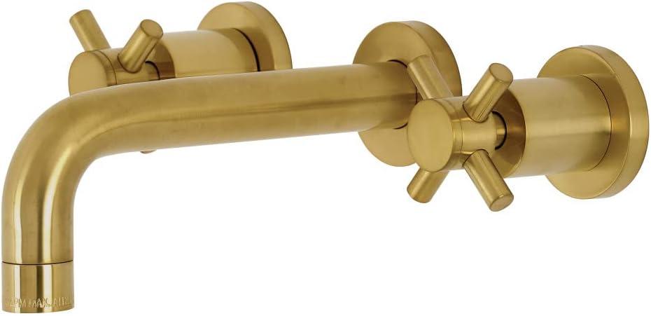 Kingston Brass Concord Two-Handle 3-Hole Wall Mount Bathroom Faucet