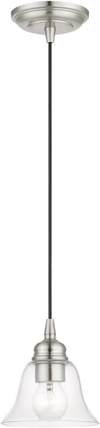 Livex Lighting Moreland 1 - Light Pendant in Brushed Nickel