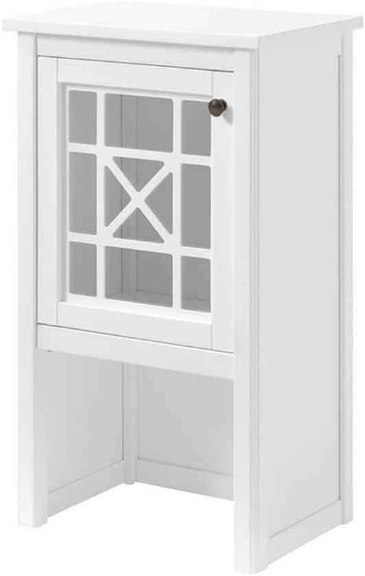 Rosalind Wheeler Hembree 17"W 58"H Traditional Style Free-Standing Bathroom Cabinet With Storage Hutch