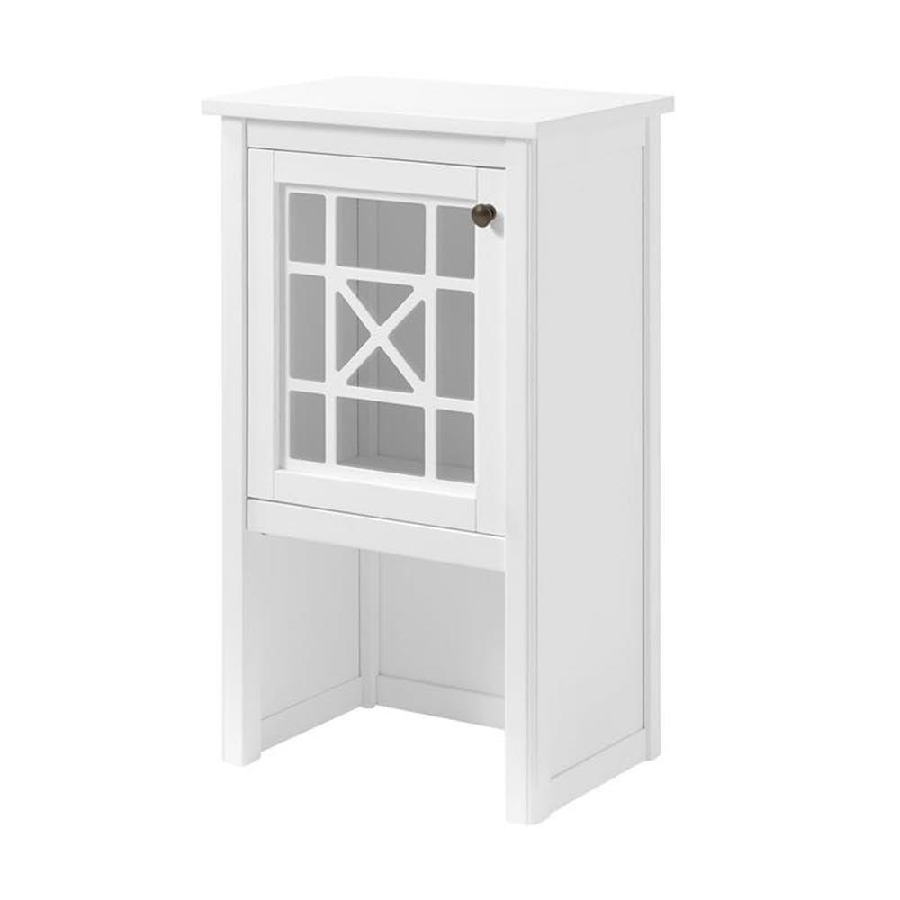 Rosalind Wheeler Hembree 17"W 58"H Traditional Style Free-Standing Bathroom Cabinet With Storage Hutch