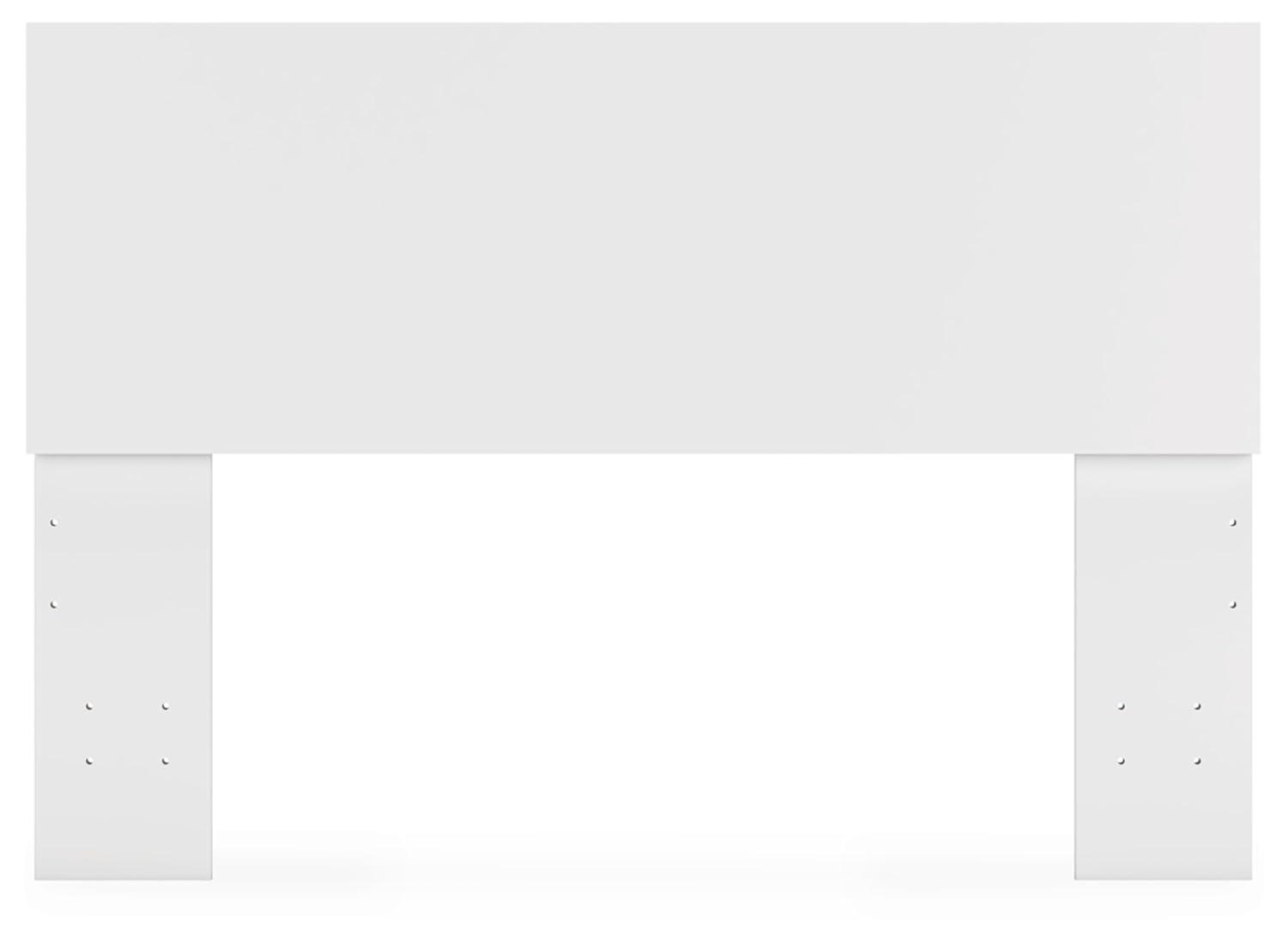 Full White Wood Adjustable Height Storage Bed