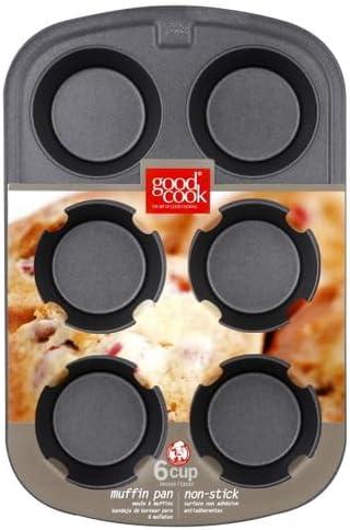 Jumbo Non-Stick 6-Cup Steel Muffin Pan