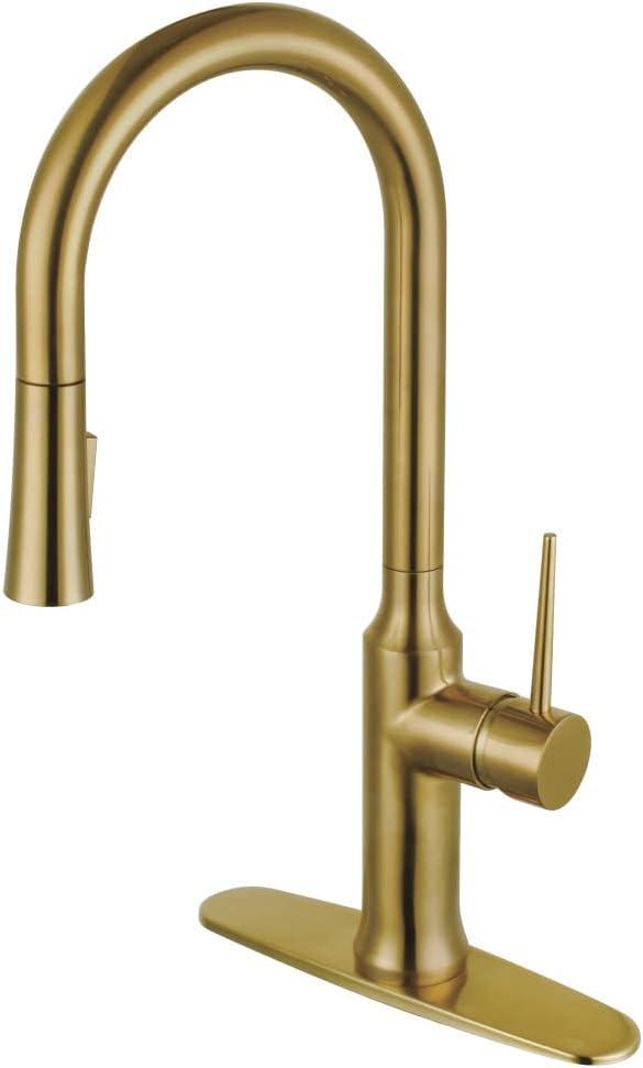 Kingston Brass LS2723NYL Kingston Brass New York Single-Handle Pull-Down Kitchen Faucet