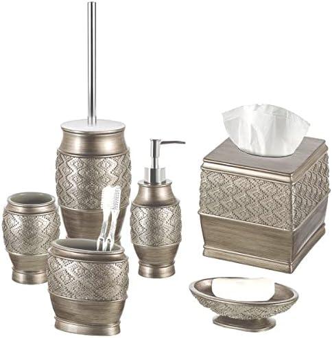 Creative Scents Silver Dublin Toilet Brush With Holder