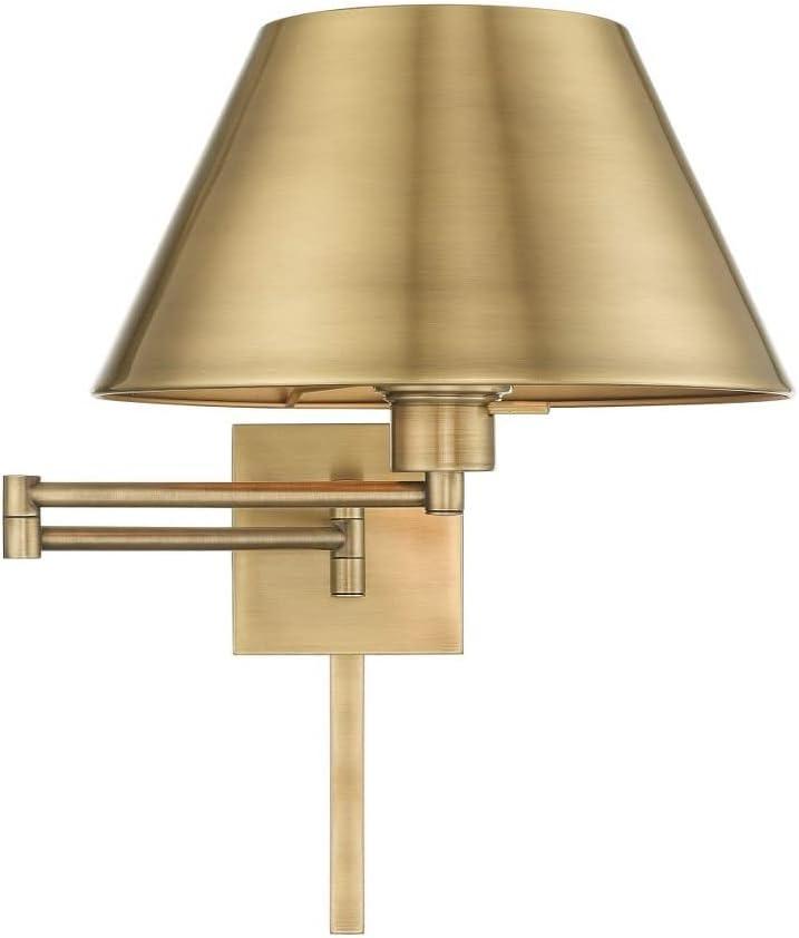 Livex Lighting 1 - Light Wall Light in  Antique Brass