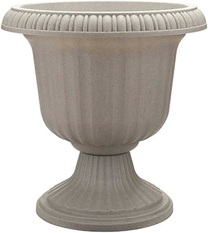 Stone 14" Lightweight Resin Grecian Urn Planter Pot