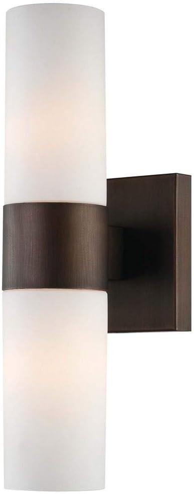 Minka Lavery 2 Light Wall Sconce in Contemporary Style - 13.5 inches Tall by 4.5 inches Wide-Copper Bronze Patina Finish