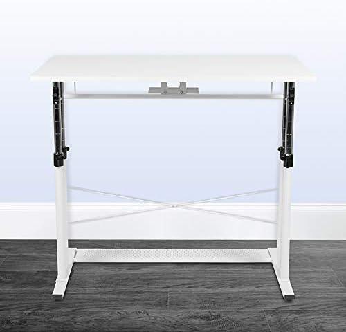 Flash Furniture Height Adjustable (27.25-35.75"H) Sit to Stand Home Office Desk