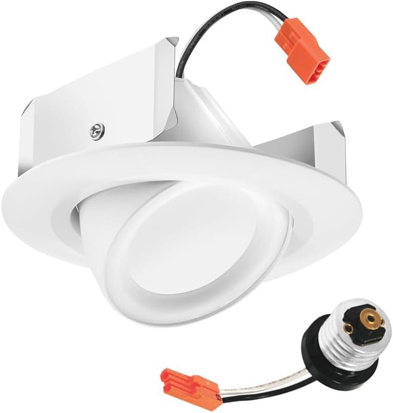 4'' Selectable Color Temperature Dimmable IC Rated Standard Recessed Lighting Kit