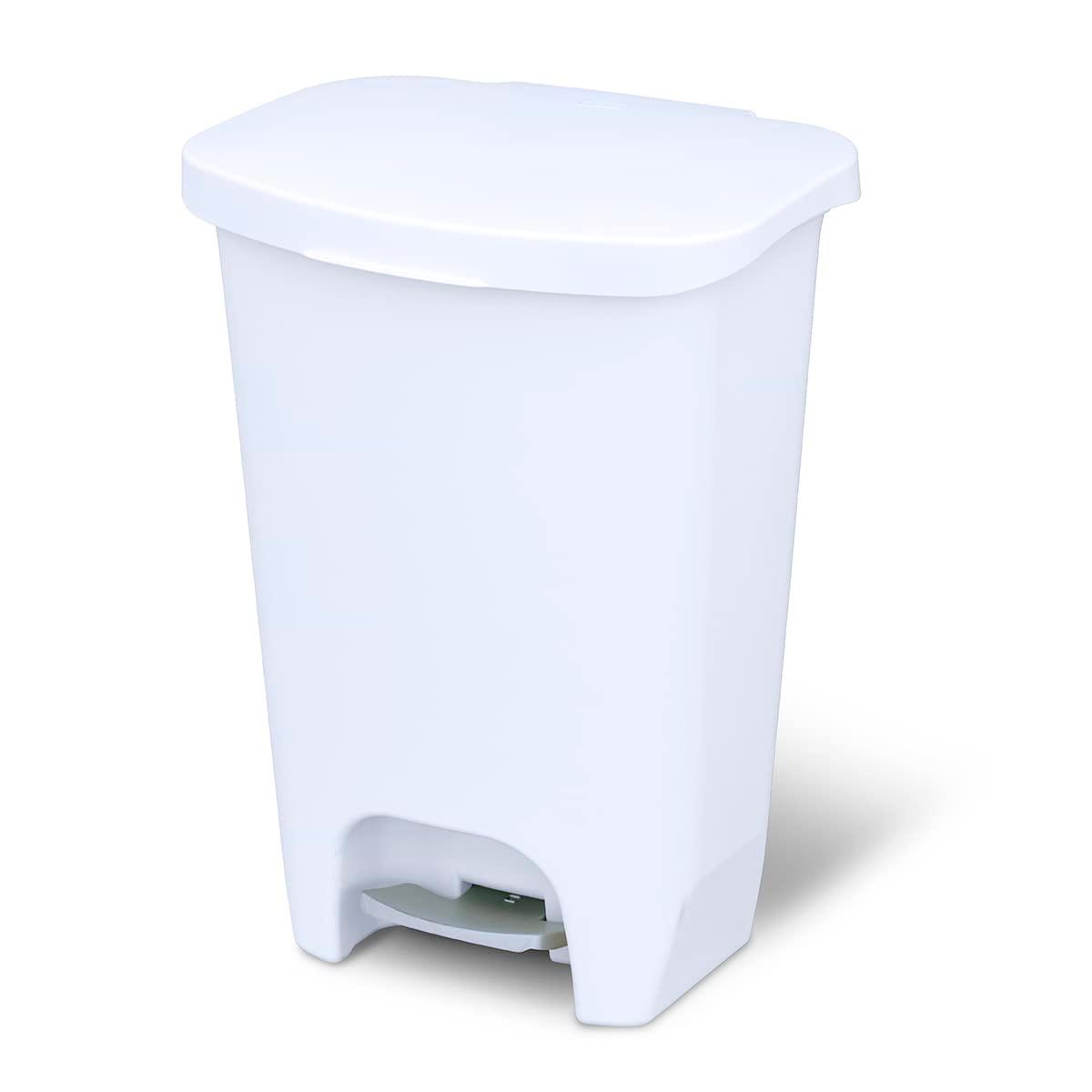 GLAD™ GLAD™ White Plastic Step Trash Can