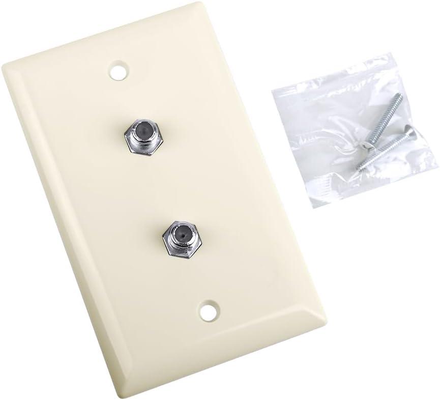 Skywalker Signature Series, Wall Plate W/Dual F-81, White