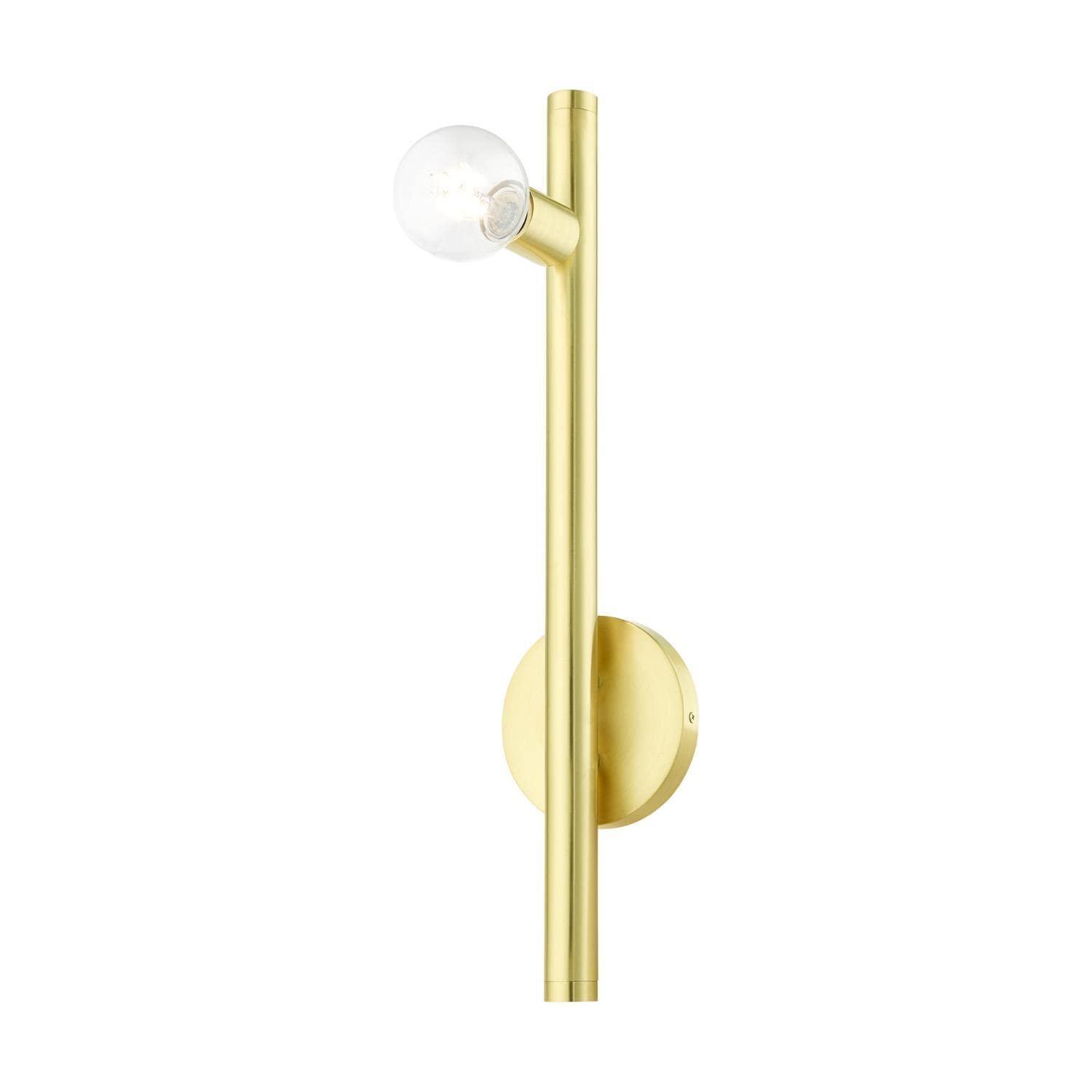 Livex Lighting Bannister 1 - Light Wall Light in  Satin Brass
