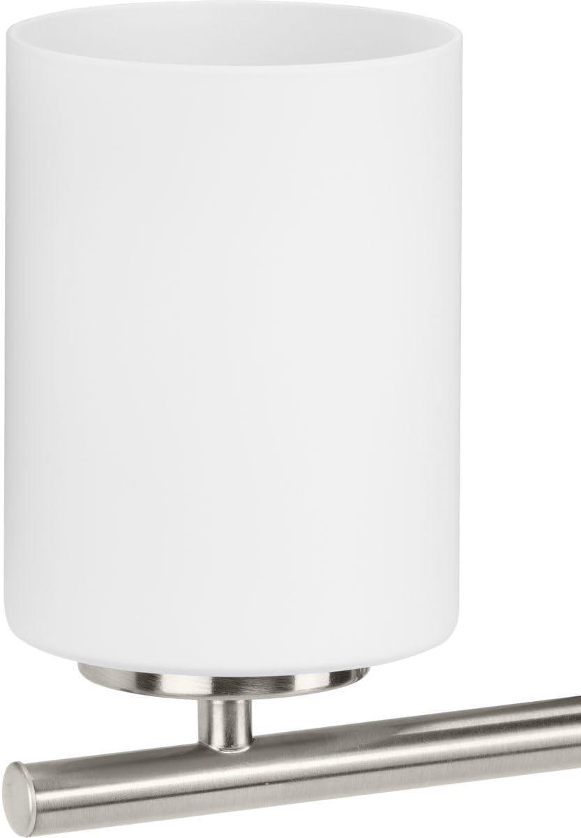 Progress Lighting Replay Collection 3-Light Bath Vanity, Brushed Nickel, Shade Included