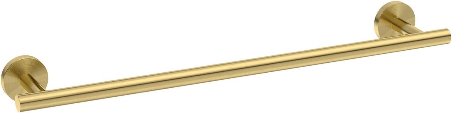 Brushed Gold Stainless Steel Wall-Mounted Towel Bar