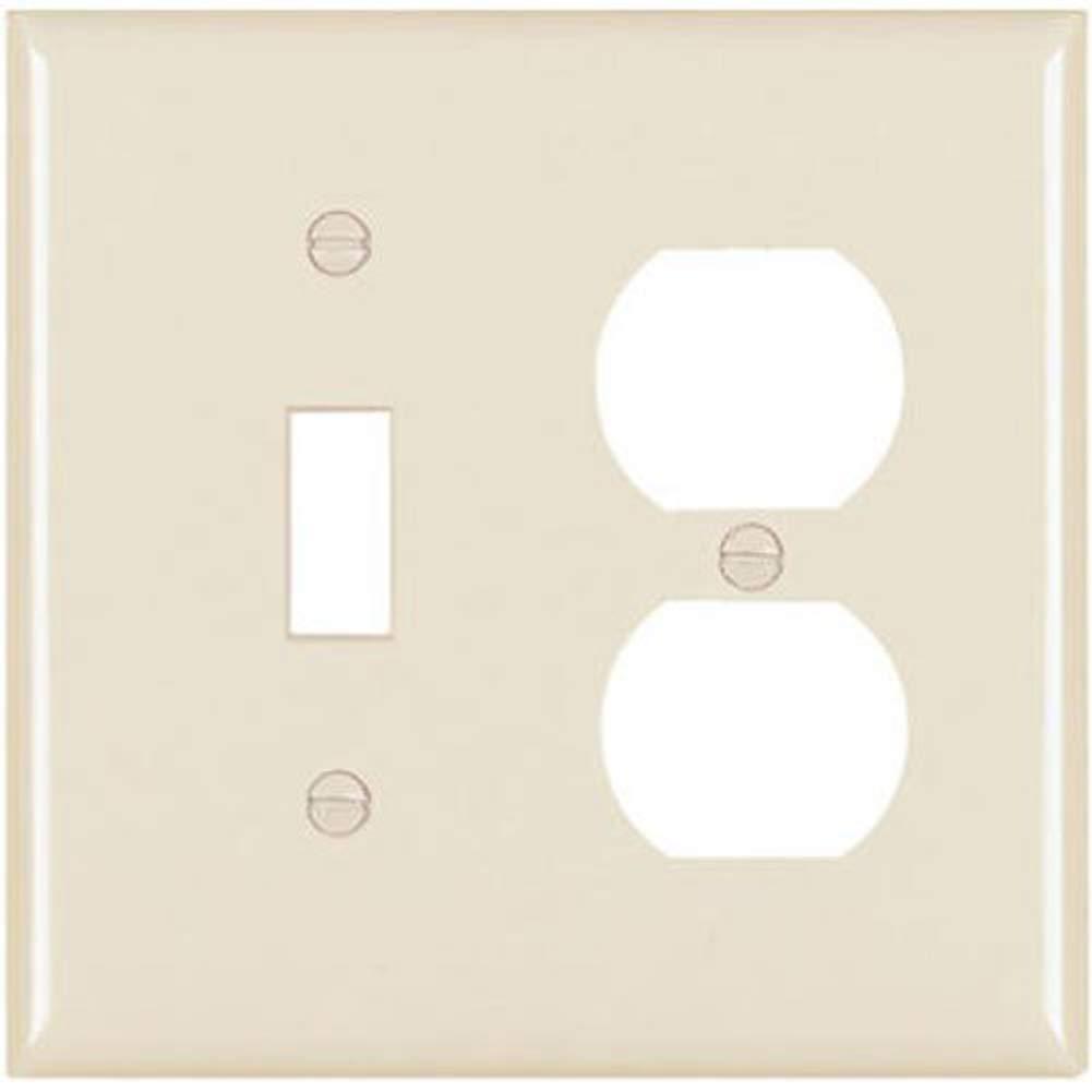 Pass & Seymour TP18LACC12 1 Toggle Wall Plate, 2 Gang, Light Almond