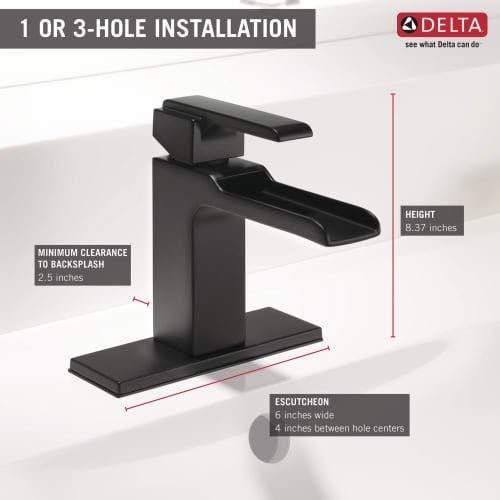 Delta Ara Single Hole Bathroom Faucet 568LF-SSLPU