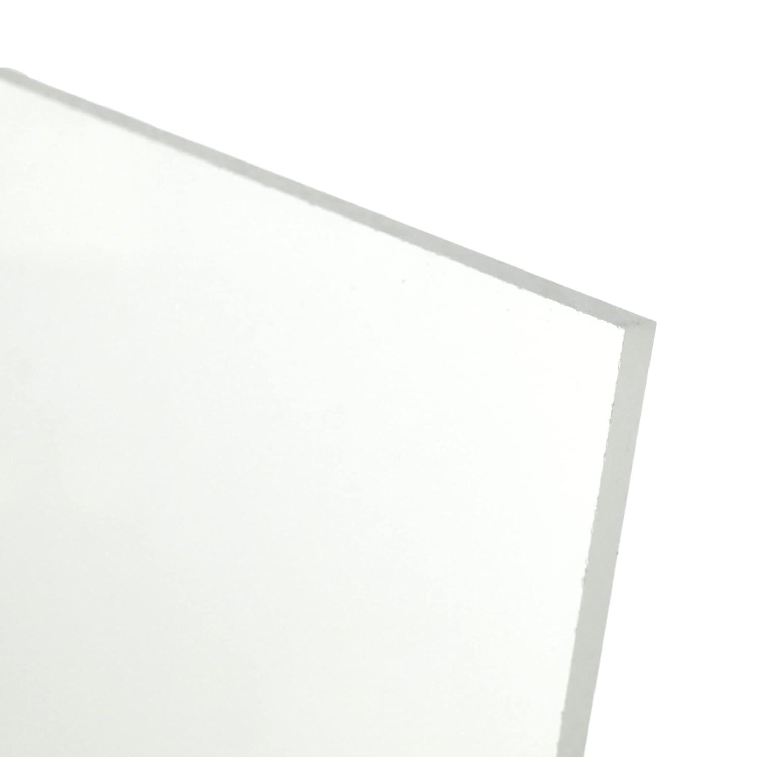 Frosted Colorless Acrylic Plexiglass Sheet, 1/8" Thick, 24" x 36"