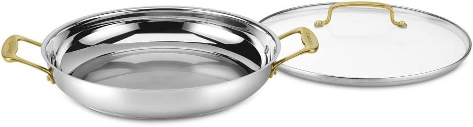 Cuisinart Mineral Stainless Steel Everyday Pan with Cover | 12"