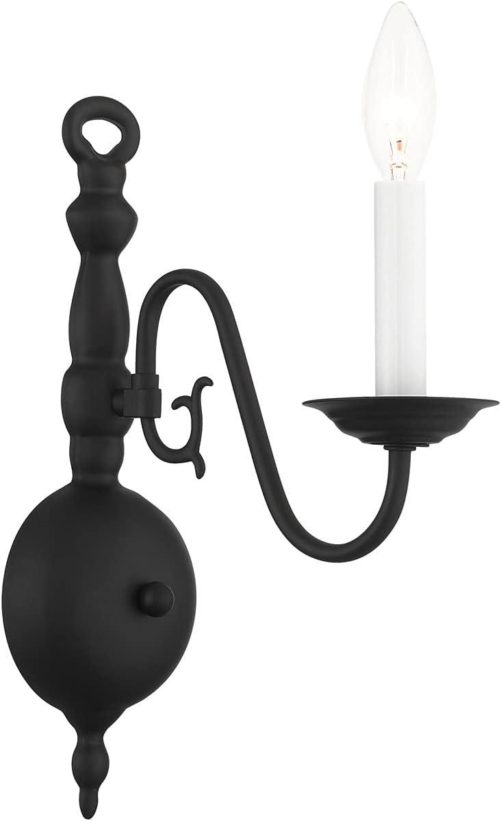 Livex Lighting Williamsburgh 1 - Light Wall Light in  Black