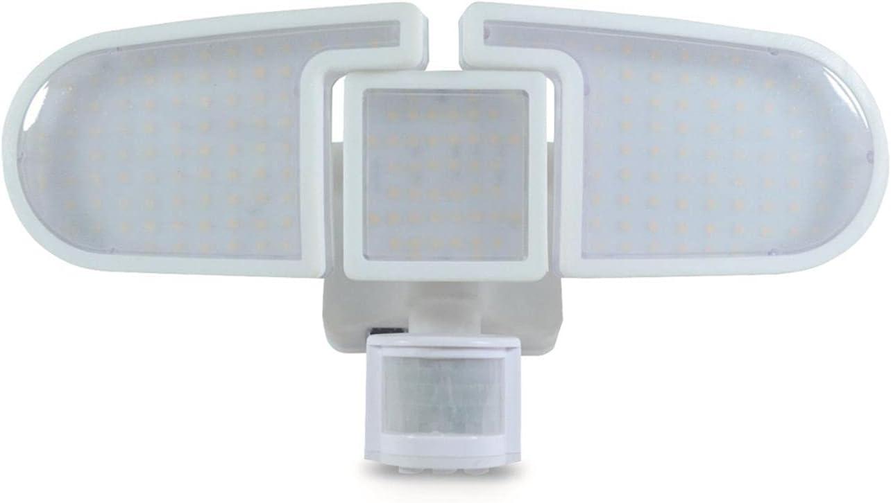 3 - Head LED Solar Powered Dusk to Dawn Outdoor Security Flood Light with Motion Sensor and Timer