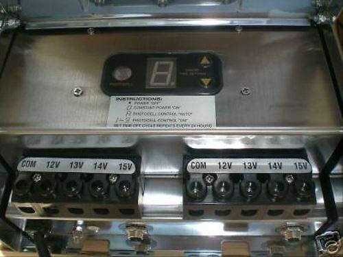 Best Pro Lighting 600W Multi Tap 12V - 15V Stainless Steel Low Voltage Landscape Light Transformer BPL600W-12VSS