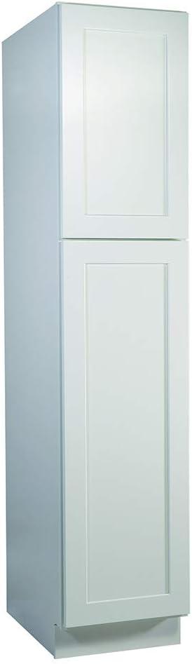 Design House 613588 Brookings Fully Assembled Shaker Style Pantry Kitchen Cabinet 18x84x24, White