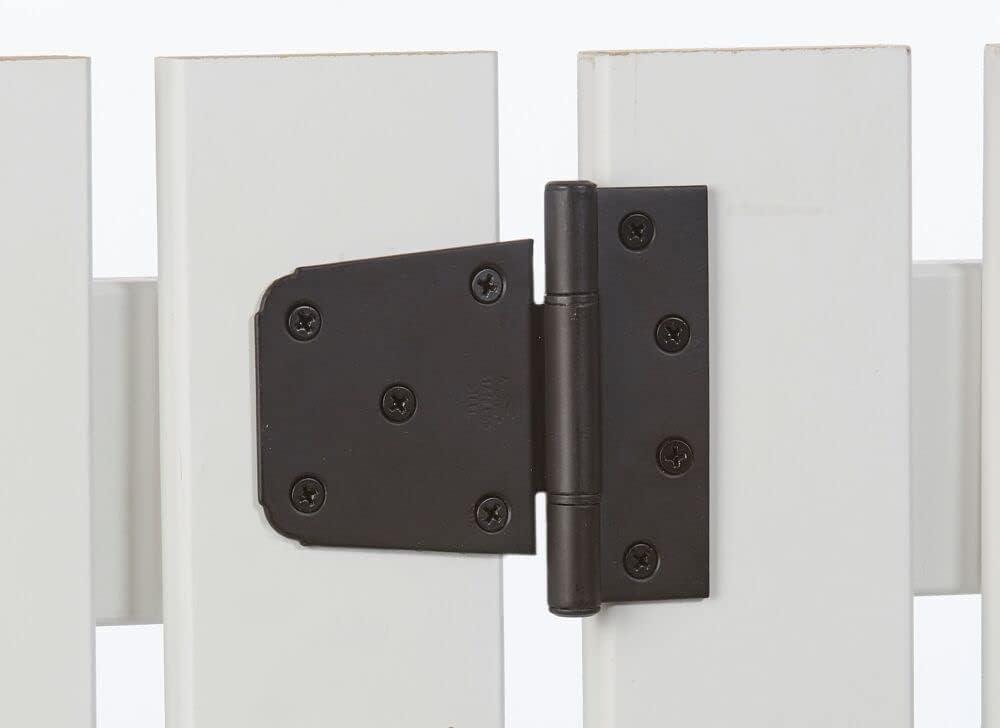 National Hardware V287 3-1/2" Heavy-Duty Black Gate Hinge