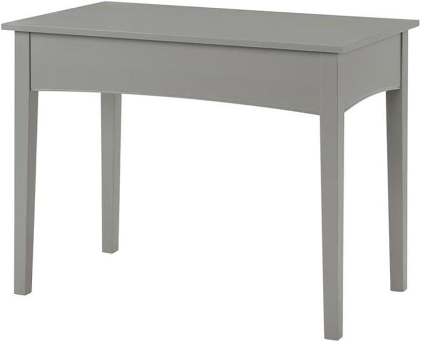 40" Shaker Cottage Desk Gray - Alaterre Furniture: Transitional Style, Pine Frame, Storage Drawer