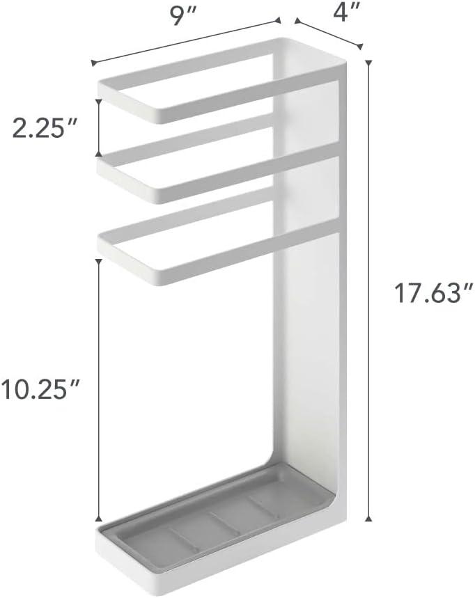 Yamazaki Home Freestanding Umbrella Holder/Umbrella Stand For Umbrellas/Canes/Walking Sticks, Steel