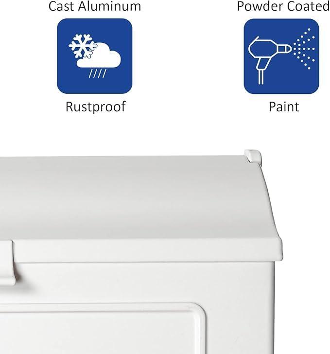 PRO-DF Cast Aluminum Wall Mounted Mailbox