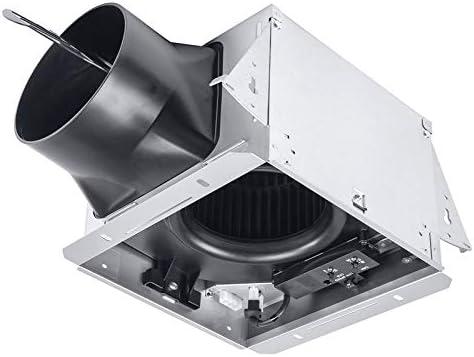 Delta Dual Speed White Ceiling Mount Exhaust Fan with LED Light