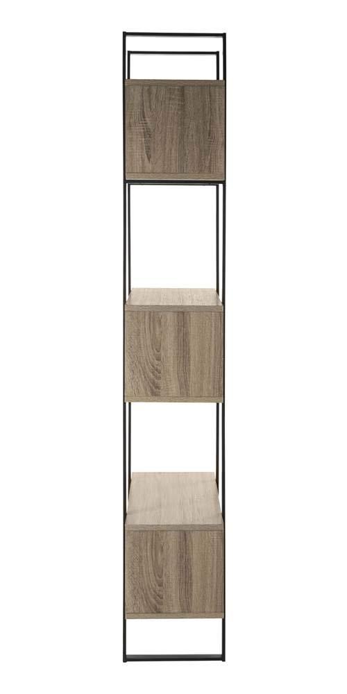Adhara Etagere - FOX4278 - Light Brown/Black - Safavieh Couture
