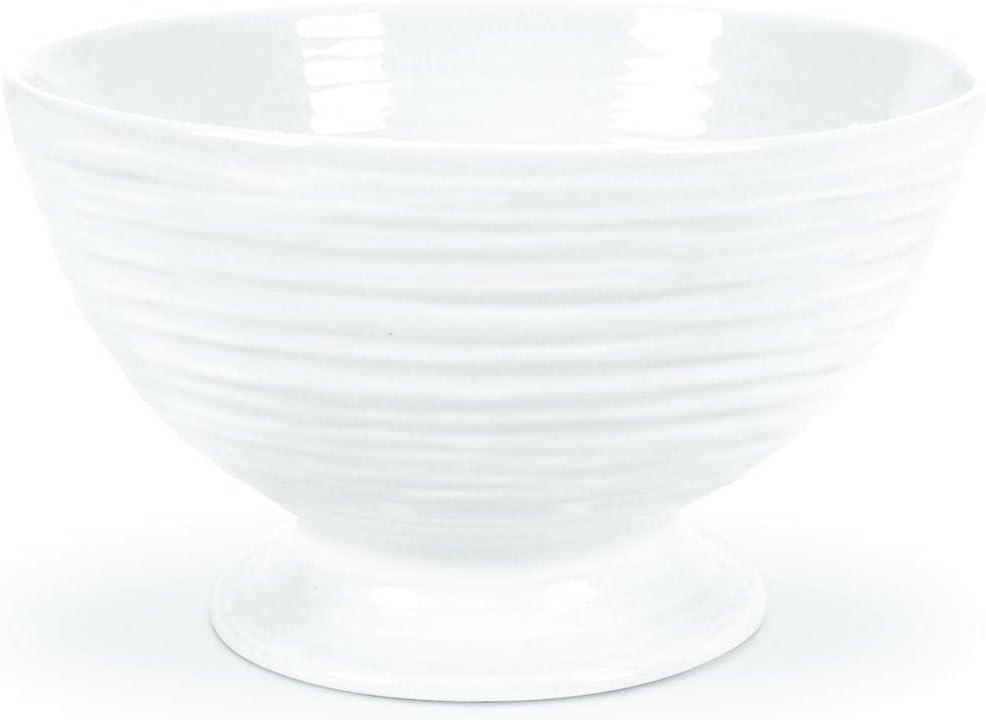 Portmeirion Sophie Conran White Footed Bowl - 5.5 Inch