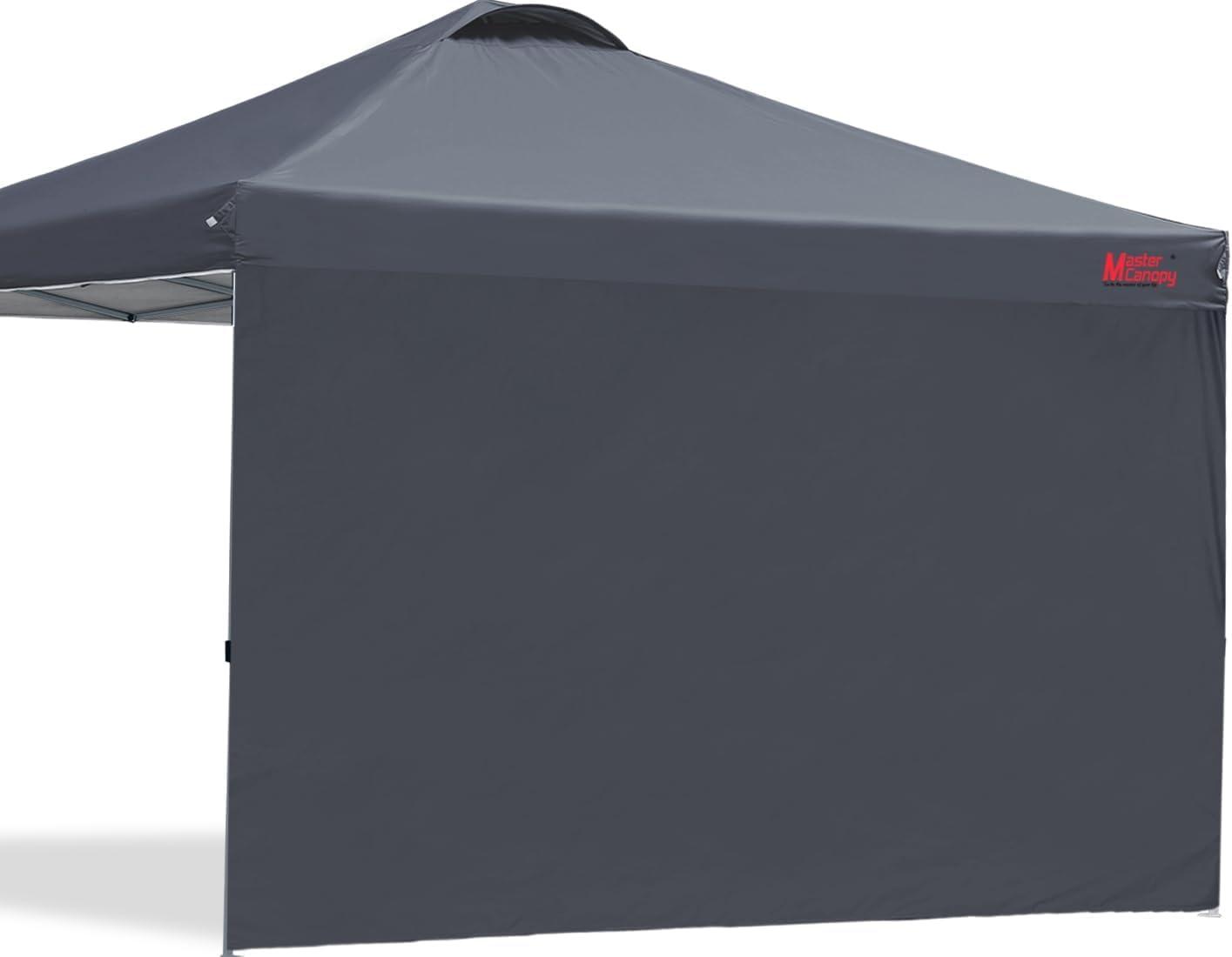 Durable Dark Grey 12x12 Pop-Up Canopy Tent with Roller Bag