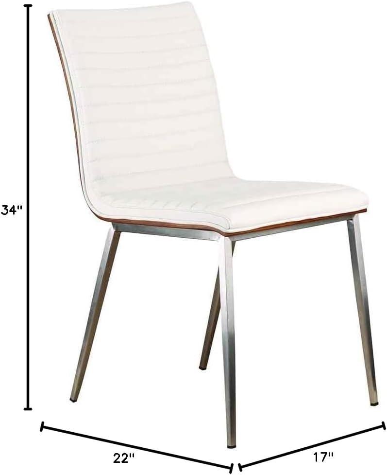 Glenwhirry Upholstered Side Chair in Stainless Steel