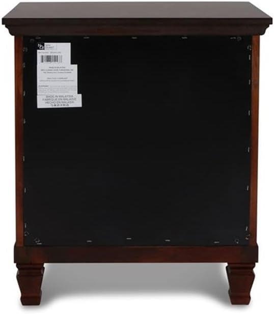 New Classic Furniture Tamarack Solid Wood 2-Drawer Nightstand in Cherry