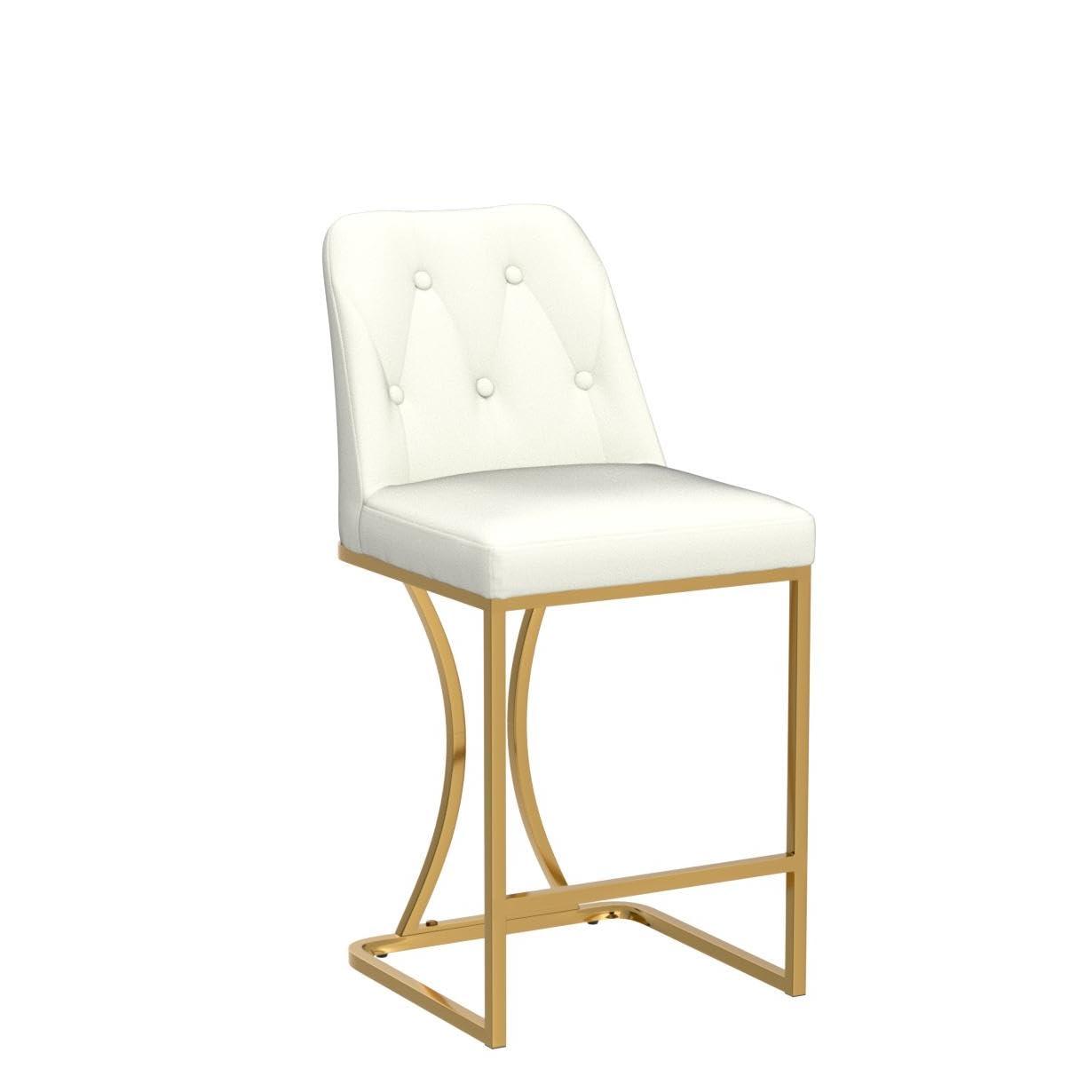 Mercer41 24" Counter Height Bar Stools with Back Kitchen Island Stools