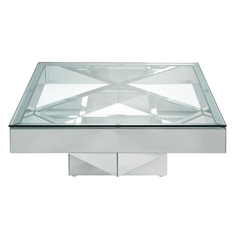 Andrew Home Studio Aradia Glass Top Coffee Table