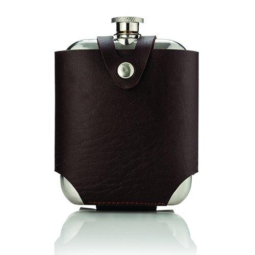 Viski Admiral Stainless Steel Flask and Traveling Case