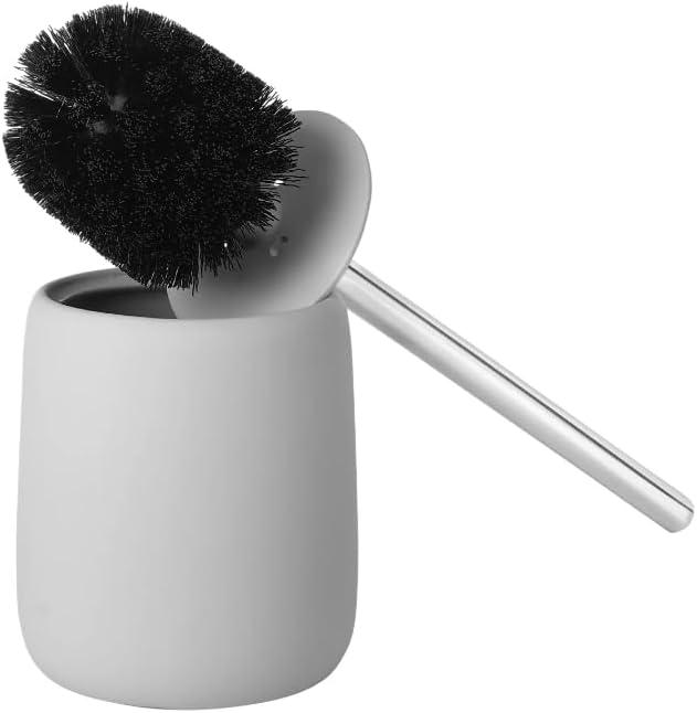 SONO 15.37" Ceramic Toilet Brush and Holder