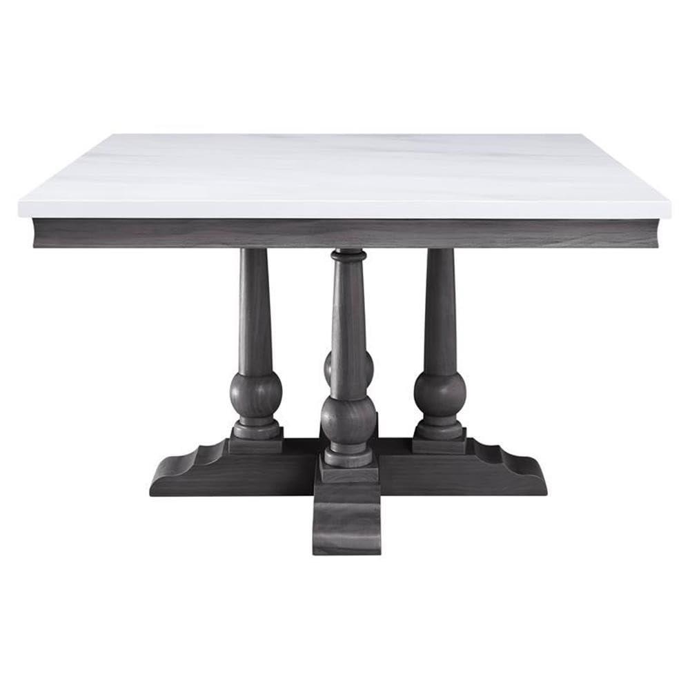 Faux Marble Top Dining Table
