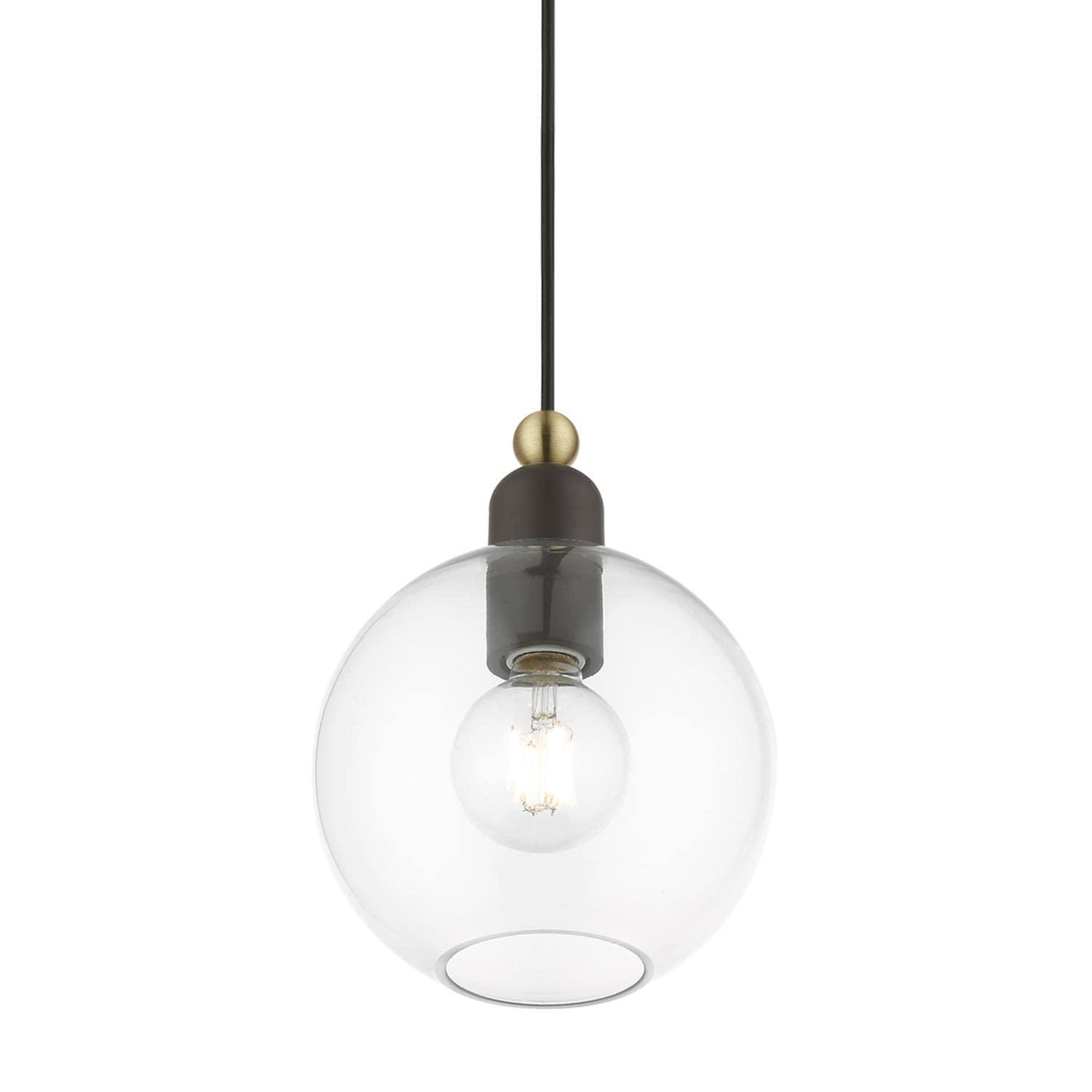 Livex Lighting Downtown 1 - Light Pendant in  Bronze/Antique Brass
