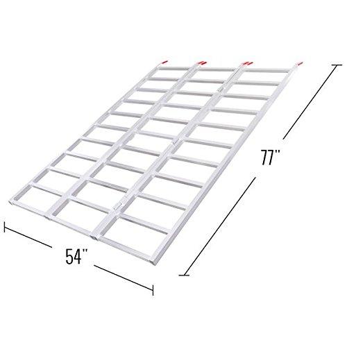 Extra-Wide Aluminum Tri-Fold ATV Loading Ramp, 77" x 54"