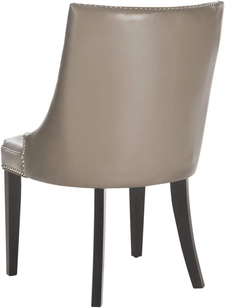 Afton 20"H Side Chair with Nail Heads (Set of 2) - Flat Cream - Safavieh