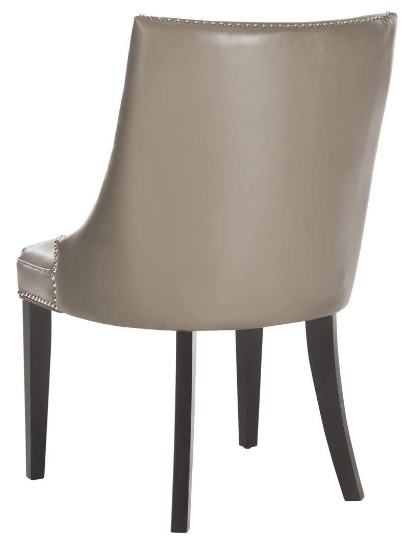 Afton 20"H Side Chair with Nail Heads (Set of 2) - Flat Cream - Safavieh