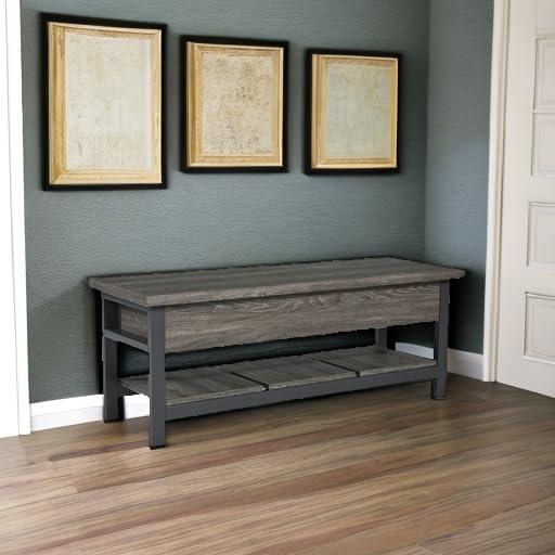 Signature Design by Ashley Casual Rhyson Storage Bench, Brown